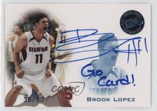2008 Press Pass Signings Blue Inscriptions 36/50 Brook Lopez #PPS-BL Auto nd3
