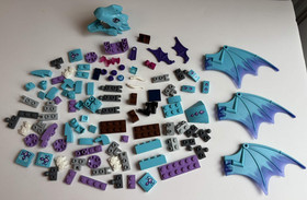 Lego Elves Dragon Lot Light Green Blue Dragon Incomplete Parts Wings 41183 41172