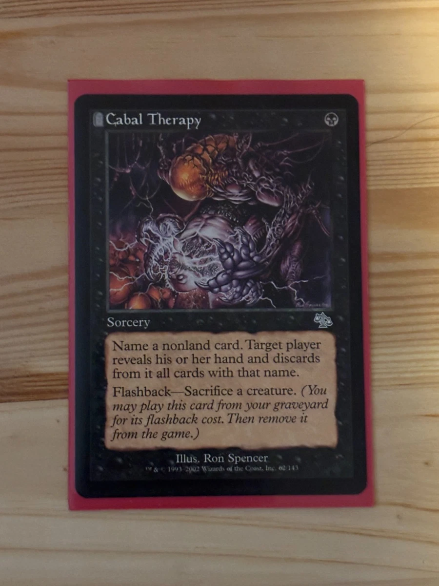 25+ Cabal Therapy Magic: The Gathering Individual Trading Card