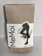 MeMoi Nude Fishnet Tights Size XL 92 Nylon 8 Spandex NEW