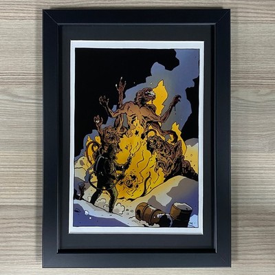 THE THING GERAHMTES FILMPOSTER KUNST: JOHN CARPENTER FILM