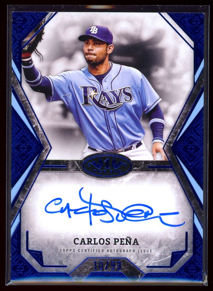 2025 Topps Tier One Talent Blue Carlos Pena Auto /99