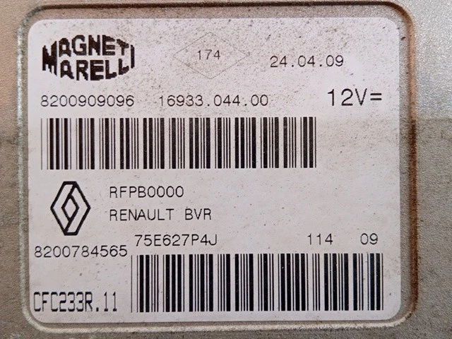 CENTRALINA CAMBIO AUTOMATICO PER RENAULT Modus 2° Serie 8200784565 - CFC233R11 - Immagine 2 di 2
