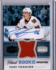 Teuvo Teravainen Inked Rookie Sweaters Auto 120/149 2014-15 SP Game Used  [G011]