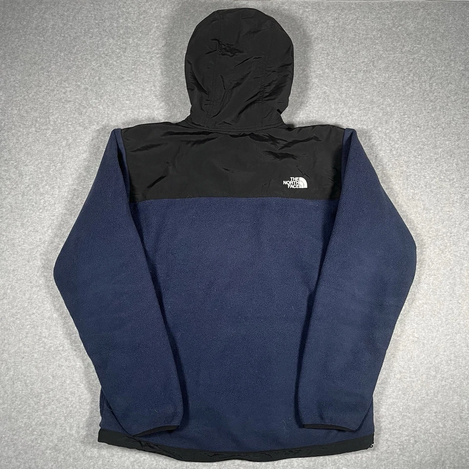 The North Face Denali Hoodie Jacket Men's Large Blue Fleece Full Zip Outdoor - Image 2 of 4