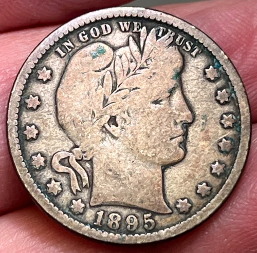1895-O BARBER QUARTER DOLLAR