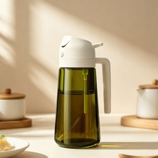 2 in 1 470ml Glass Olive Oil Sprayer Dispenser Cooking Baking BBQ Spray Bottle — image 11