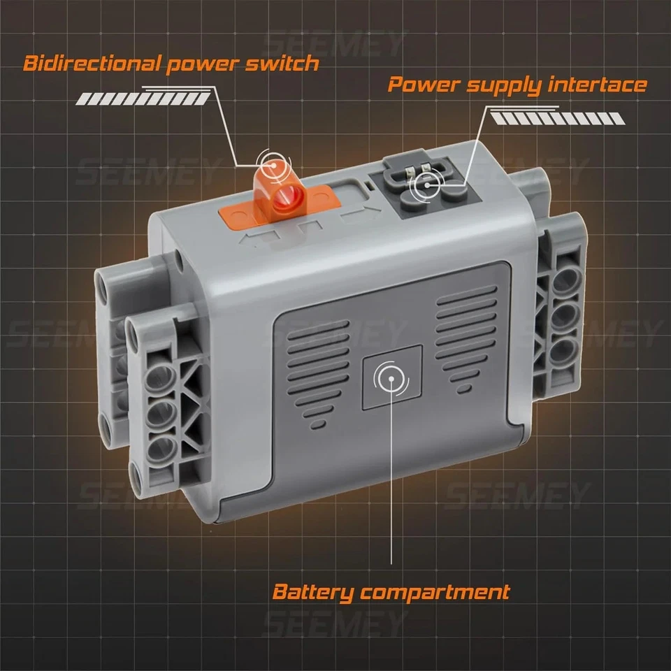 9Pcs Power Functions Technic Motor Remote Receiver Battery Box Fit For Lego - Image 3 of 4