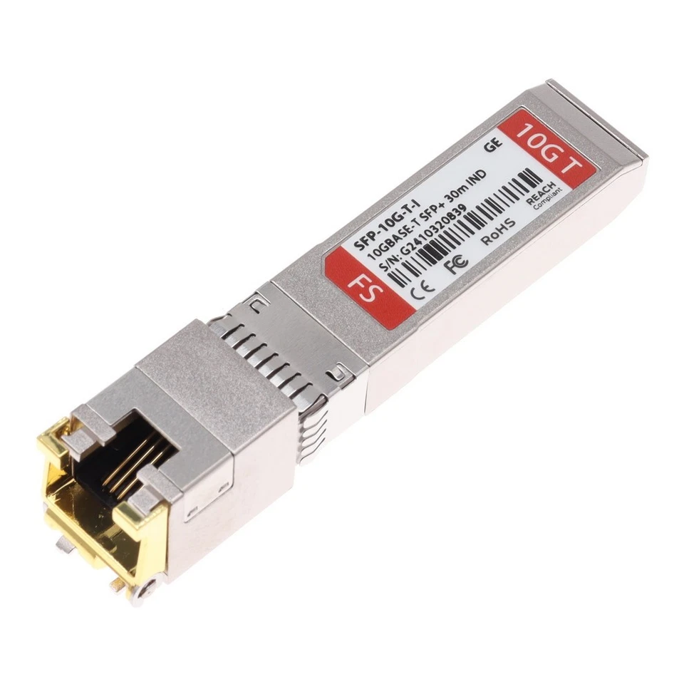 FS SFP+ 10GBASE-T 30m Transceiver-Modul // Generic compatible // SFP-10G-T-I