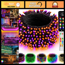 66FT 200 LED RGB Smart Color Changing String Lights - Remote App Control, Indo