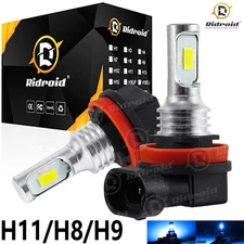 RIDROID H11 H8 H9 LED Headlight Conversion Kit 120W 330000LM Low Beam Bulb 8000K