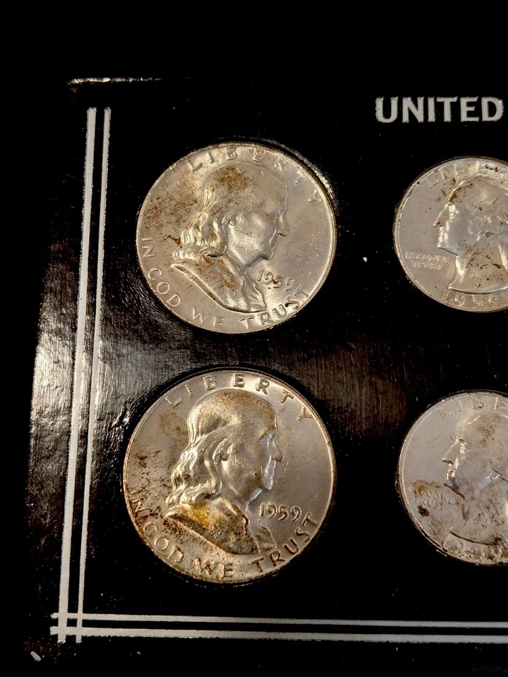 1959 P & D United States Silver Mint Set Uncirculated Set of10 Coins - Image 2 of 4
