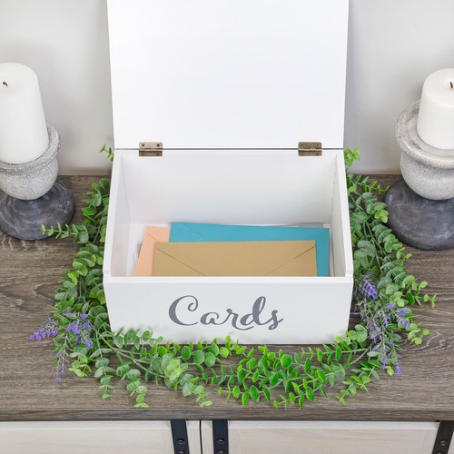 Wood Decorative Card Box Rustic Farmhouse for Wedding, Reception, Birthday - Picture 4 of 25