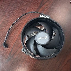 AMD CPU Fan w/ Heatsink for Socket AM4, Black/Silver (100-100000263BOX)