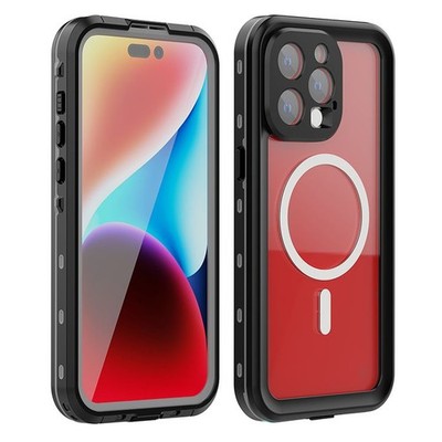 Waterproof case SHELLBOX DOT kompatibel mit MagSafe passend für IPHONE 15 Pro Ma