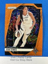 2024 #122 Kiah Stokes Panini Prizm WNBA Orange Velocity Prizm Aces