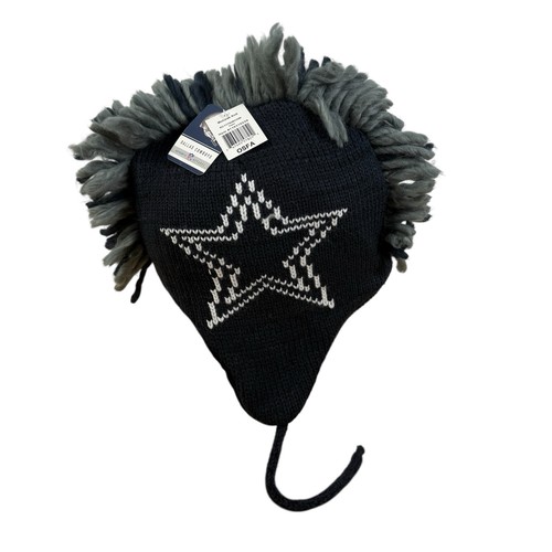 Dallas Cowboys NFL Ropa Auténtica MOHAWK SOMBRERO DE PUNTO - NUEVO CON ETIQUETAS - Imagen 1 de 6