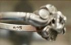 Kims Jewelers Sterling Silver Antique Design Diamond Ring (Size 6.5) — photo 8