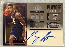 2017-18 Panini Contenders Kyle Kuzma Playoff Ticket Rookie RC Auto /35 Lakers