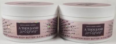 Bath Body Works A THOUSAND WISHES Shea Glowtion Body Butter 6.5 oz Vitamin E x2