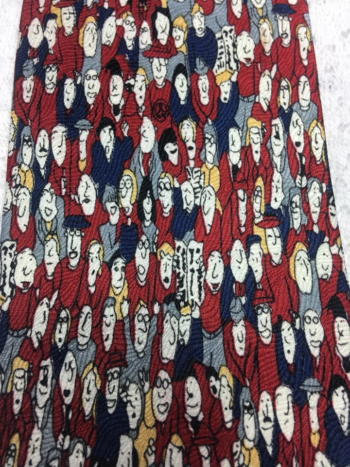 BEVERLY HILLS POLO HOMBRE CORBATA ROJO CON CIEN CARAS MARATÓN 4 X 59 Foto 3 de 4