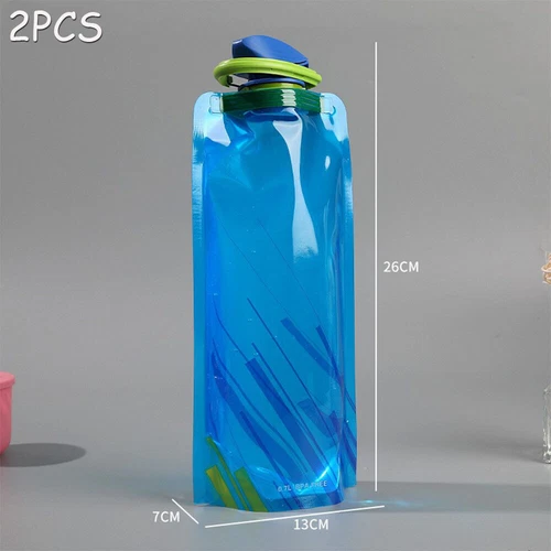 Faltbar Laufen Outdoor Aktivitäten Wasserflasche 700ml zusammenklappbar 700ml - Bild 18 von 32
