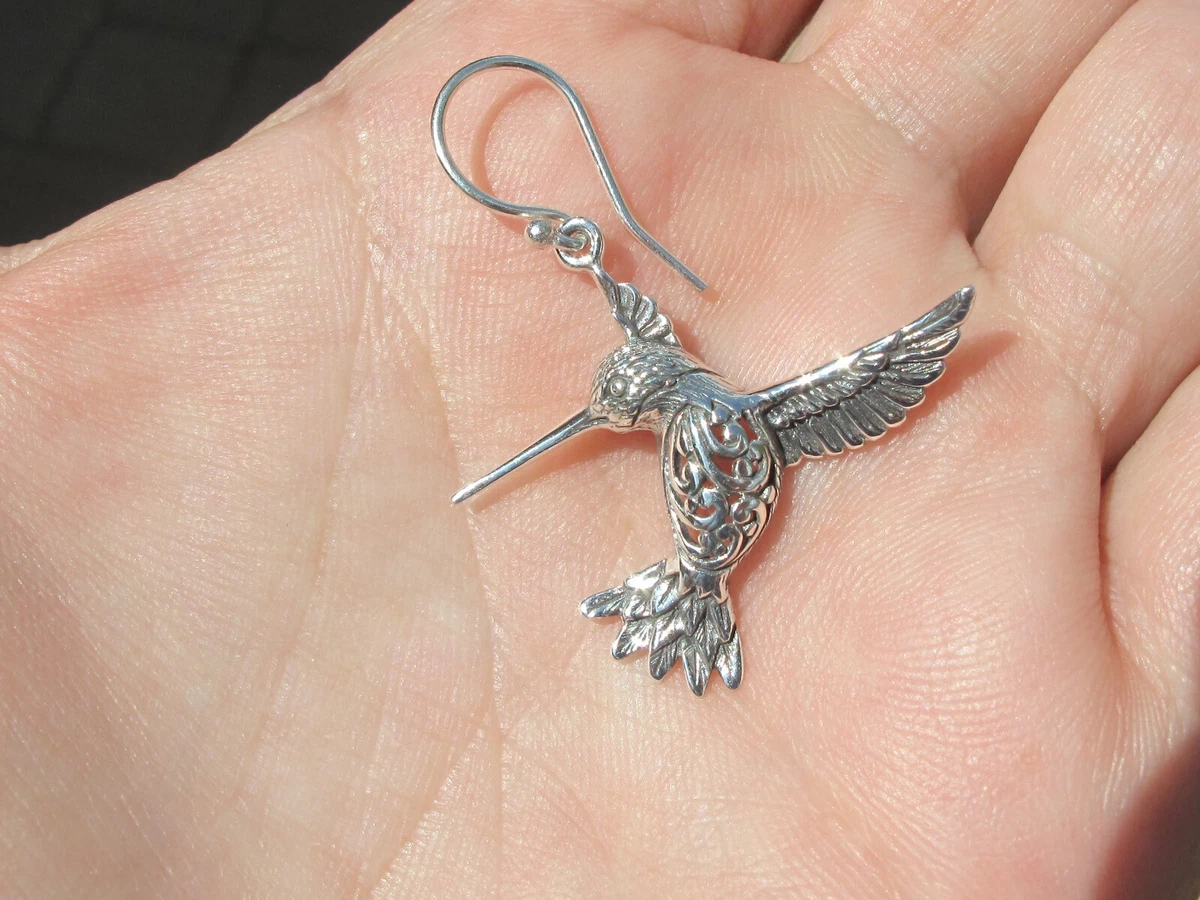 Sterling silver hummingbird earrings sale