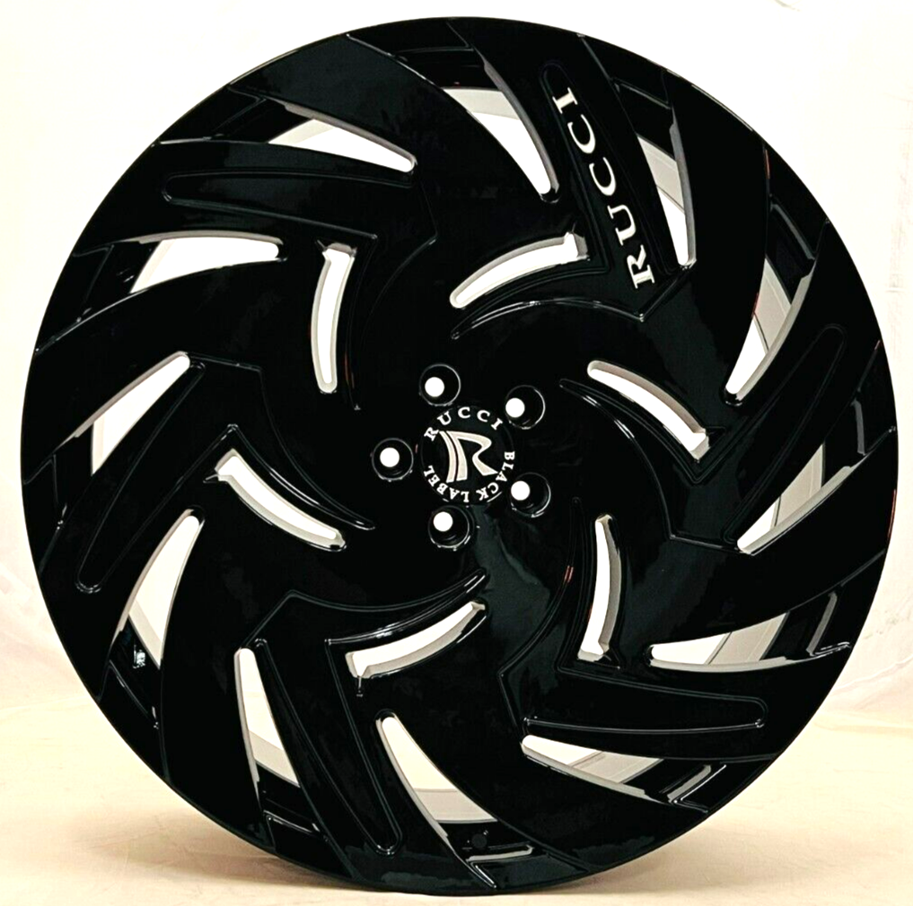 RUCCI BLACK LABEL BOLT PATTERN 5X115 SIZE 24X9 FITS ALL DODGE