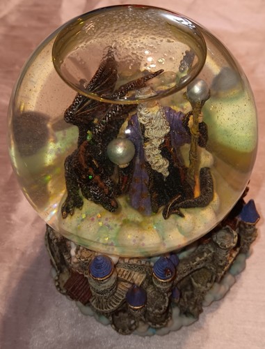 Musical Snow Globe Dragon Wizard Castle Music Of The Night Westland Giftware 818 - Picture 8 of 13