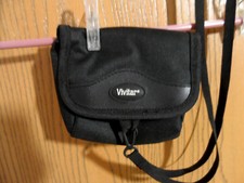 VIVITAR Digital Padded Camera Case Travel Bag w/ Shoulder strap Black belt loop