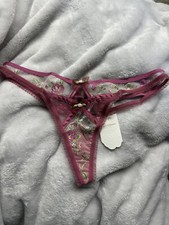 VICTORIA'S SECRET "FOR LOVE AND LEMONS" CAMILIA THONG SMALL AND X-LARGE