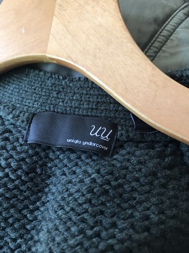 Cárdigan Undercover Uniqlo Talla L Mujer Verde Botón Cuello en V Preppy Largo - Imagen 8 de 11