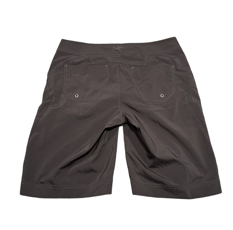 Arc'teryx Pantaloncini Lunghi Donna Mischief Marrone Escursionismo Acqua Asciugatura Rapida Taglia 8 Bordo