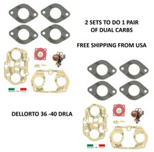 X2 Pair Dellorto 36 - 40 Drla Carburetor Rebuild Kit Vw Dune Buggy Bug Engine