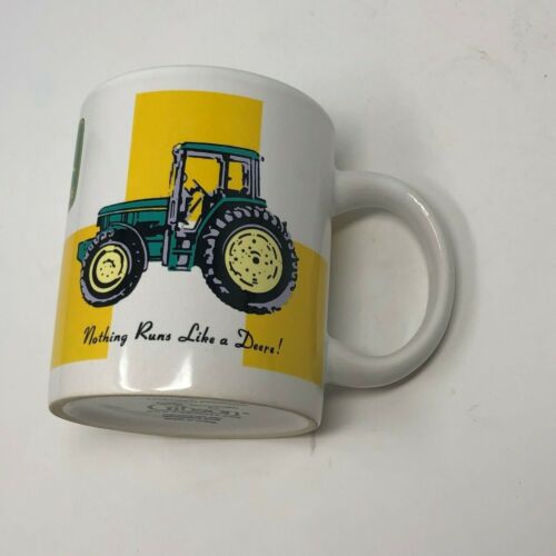 John Deere Tractor Coffee Mug 9 Fl oz Cup By Gibson Nothing Runs Like a Deere - Afbeelding 1 van 5