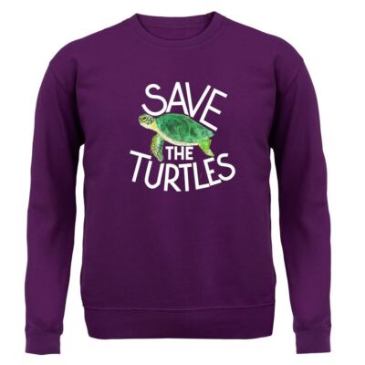 Save The Turtles - Hoodie / Pullover für Erwachsene - Öko Erde Planet Meer Ozean Tier