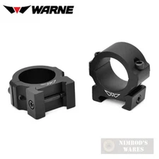 Warne VAPOR 1" Low SCOPE RINGS Matte Aluminum V600M FAST SHIP