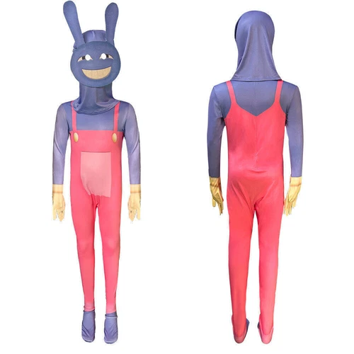 Hot THE AMAZING DIGITAL CIRCUS Cosplay Costume Kids Jax Pomni Fancy Dress 2024 u - Picture 14 of 23