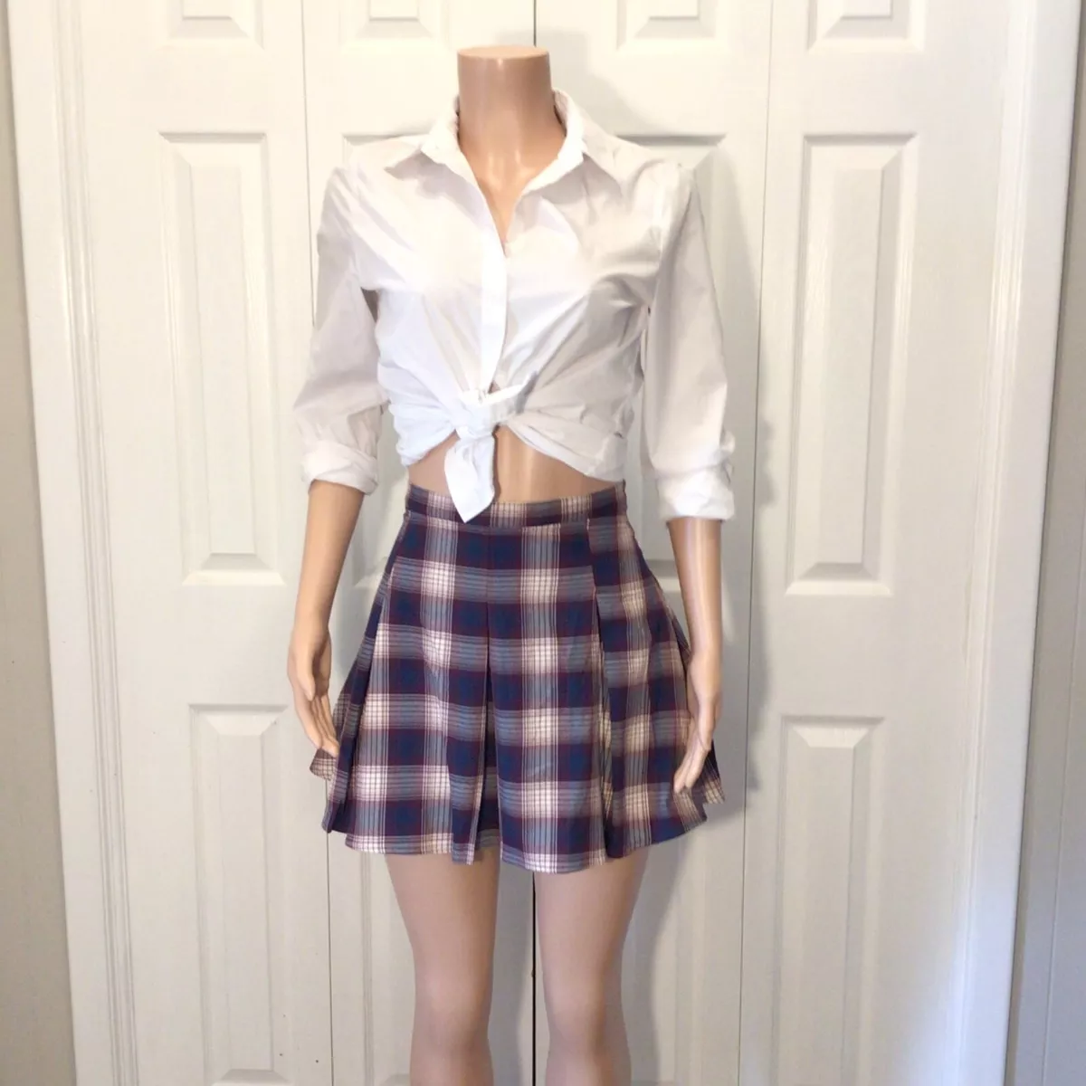 Plaid mini skirt clearance juniors