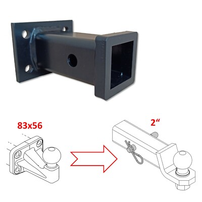 2  Geräteträgeraufnahme weiblich AHK Lochbild 83x56mm für Mitsubishi L 400 95-0