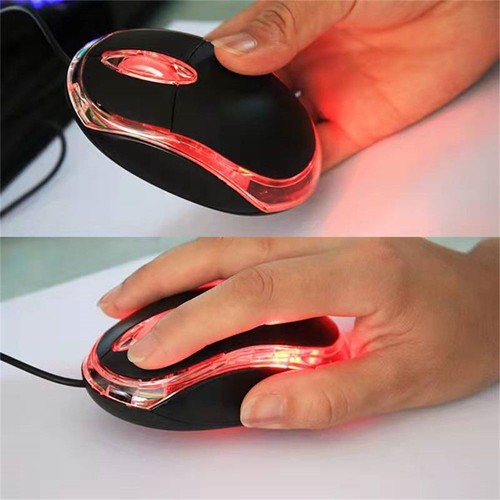 Computer 1000DPI LED Mini Wired Mouse Game Mice Gaming Mouse USB Optical Mouse - Picture 3 of 12