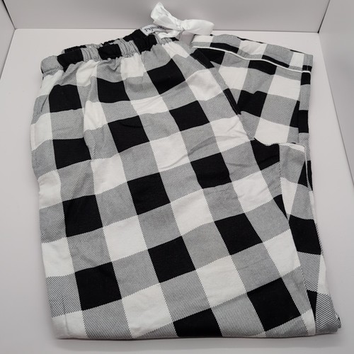 WOMEN’S PAJAMA MANIA FLEECE LOUNGE SLEEP PANTS-SIZE: 2XL Black and White - Picture 6 of 11