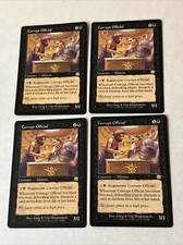 Corrupt Official X4 Mercadian Masques Ex Condition See Pics Front Back