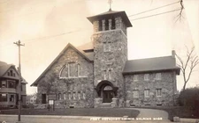Real Photo Postcard First Methodist Church in Melrose, Massachusetts