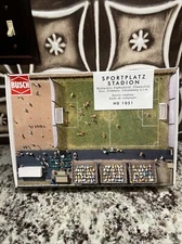 HO Model Train Busch Accessories 1051 Sports Stadium Soccer - Rare