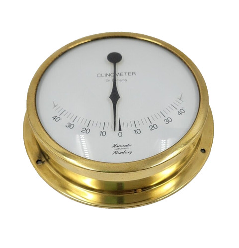 Marine Hanseatic Oil Damping Ship Clinometer Made In GERMANY