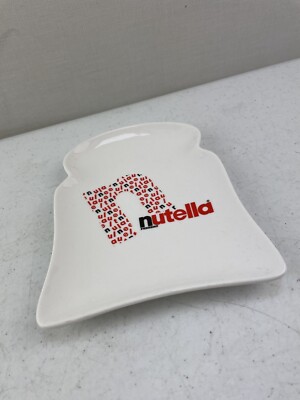 Keramik NUTELLA Teller 15,5 x 13,2 cm Scheibe Toastform sehr guter Zustand 