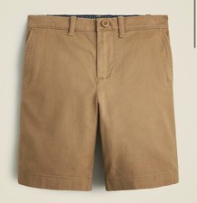 New J Crew Boys Shorts Bleecker Chino NWT Camel Crewcuts Size 4 Brown