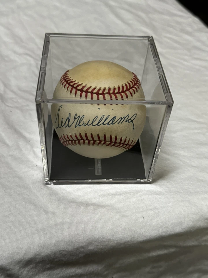 Ted Williams AUTOGRAPHED Signed Baseball SWEET SPOT Rawlings Official BobbyBown - Image 3 of 3