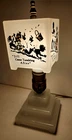Antique Houze Art Deco Opaque Milk Glass Jack & Jill lamp. 1930s